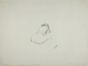 Studie af en nøgen kvinde, bagfra af Jean Louis Forain