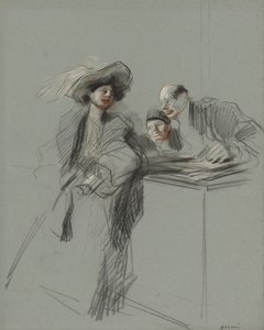 Kunden, fjerde kvartal 1800-tallet eller første tredjedel 1900-tallet. af Jean Louis Forain