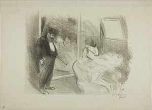 Danserens omklædningsrum, første tallerken af Jean Louis Forain