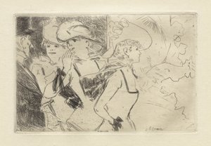 Folies-Bergère, ca. 1880-86 (radering) af Jean Louis Forain
