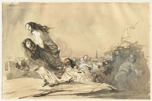 "De tyske tropper modtog den formelle ordre om at skåne privat ejendom" af Jean Louis Forain