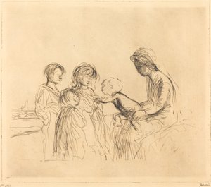 Madonnaen og børnene af Jean Louis Forain