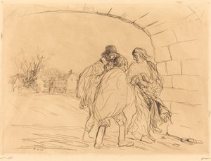 Mødet under buen (første plade) af Jean Louis Forain