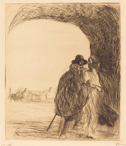Mødet under buen (tredje plade) af Jean Louis Forain