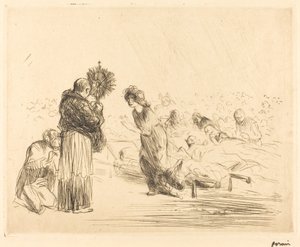 Miraklet før det velsignede sakramente (fjerde plade) af Jean Louis Forain