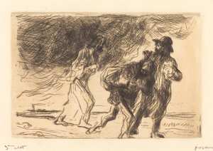 Vejen til Emmaus (første plade) af Jean Louis Forain