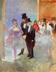 Operaens vinger (i foyeren) c.1887 af Jean Louis Forain