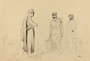 Mod Fred, ca. 19141919. af Jean Louis Forain