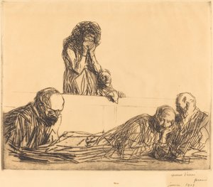 Ugift mor (første tallerken) af Jean Louis Forain