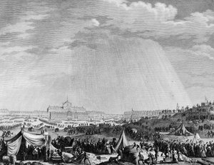 Den franske revolution: værker af Champs de Mars i Paris til forbundets fest den 14. juli