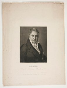 Portræt af Jacques Louis David af Jean Louis Potrelle