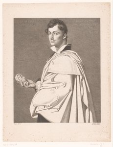 Portræt af billedhuggeren Lorenzo Bartolini af Jean Louis Potrelle