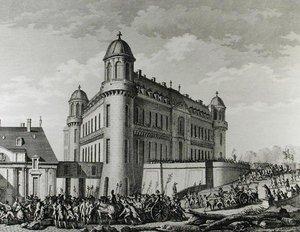 Kanoner taget fra Chantilly til Paris, 9. august 1789 af Jean Louis Prieur