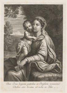 Madonna og barn. af Jean Louis Roullet