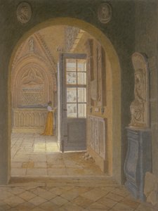 Et værelse i Petits Augustins kloster (wc på papir)