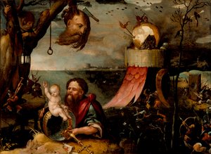 Sankt Christopher og Kristusbarnet, ca. 1550