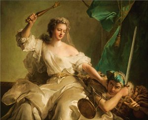 Retfærdighed, der straffer uretfærdighed, kaldte Madame Adélaïde af Frankrig for retfærdighed. af Jean Marc Nattier