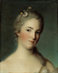 Portræt af Marie-Geneviève Boudrey. af Jean Marc Nattier