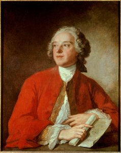 Portræt af Pierre Augustin Caron de Beaumarchais (1732 - 1799) Fransk forfatter og dramatiker - Maleri af Jean Marc (Jean-Marc) Nattier (1685-1766) - Paris, Comedie Francaise - Portræt af Pierre Augustin Caron de Beaumarchais (1732-1799) , fransk forfatter af Jean Marc Nattier