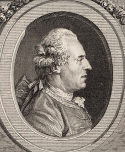 Portræt af violinisten og komponisten Jean Joseph Cassanéa de Mondonville 1711-1772. af Jean Marie Delatre