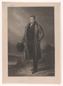 Portræt af Gilbert du Motier, Marquis de la Fayette Lafayette (titel på objekt) af Jean Marie Leroux