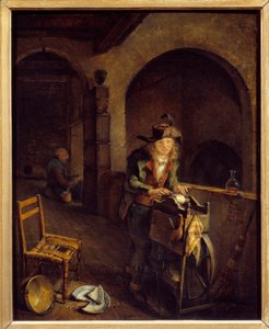 Den lille kværn Maleri af Jean Michel Grobon (1770-1853) 1794 Lyon, Museum of Fine Arts