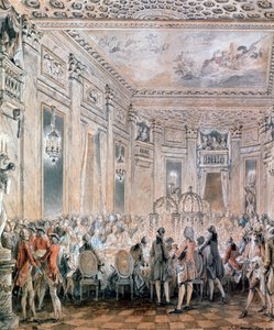 Fest i Louveciennes, 1771 af Jean Michel the Younger Moreau