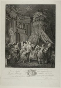Le Coucher de la Mariee af Jean Michel Moreau