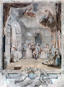Mme Louise siger farvel til sin søn, 1772 af Jean Michel the Younger Moreau