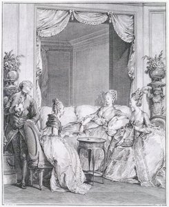 Frygt ikke, min gode ven, indgraveret af I.S. Helman (1743-1809) af Jean Michel the Younger Moreau