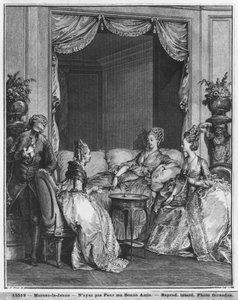 Frygt ikke min gode ven, indgraveret af Isidore Stanislas Helman (1749-1809) 1776 af Jean Michel the Younger Moreau