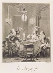 Den fine nadver, 1781, graveret af I.S. Helman (1743-1809) af Jean Michel the Younger Moreau