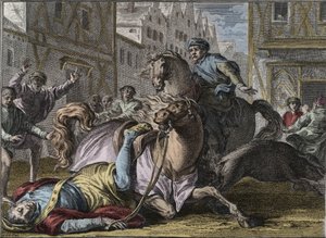 Philippe af Frankrig (1116-1131) død, Paris af Jean Michel the Younger Moreau