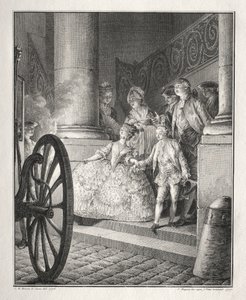 Restive of Breton: The Little Godparents af Jean Michel the Younger Moreau