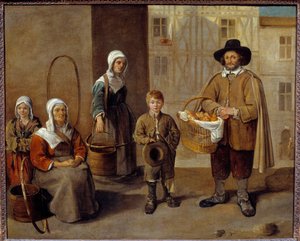 Vandbrøderhandleren Maleri af Jean Michelin (1623-1695) 1650 søn. 0,77x0,97m