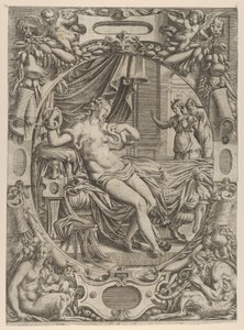 Cleopatra bidt af en asp, 1535-55.