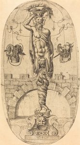 Satyr med snoede ben af Jean Mignon