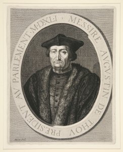 Augustin de Thou, præsident for parlamentet i Paris fra 1535 til 1544 af Jean Morin