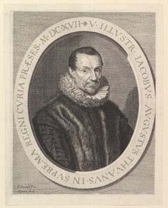 Jacques-Auguste de Thou, første præsident i parlamentet. af Jean Morin