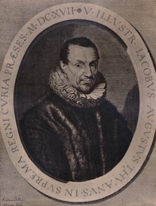 Jacques Auguste de Thou, fransk historiker og bogsamler, 1600-tallet 1894 af Jean Morin