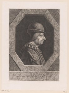 Portræt af Louis XI, konge af Frankrig af Jean Morin