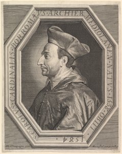 Sankt Charles Borromeo, kardinal og ærkebiskop af Milano. af Jean Morin
