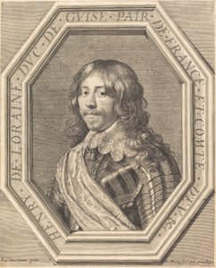 Henrik af Lorraine, hertug af Guise af Jean Morin after Justus Sustermans