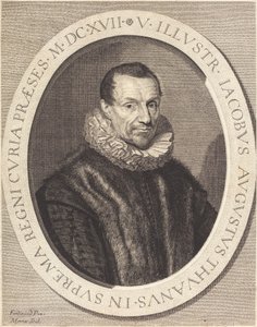 Jacques Auguste de Thou af Jean Morin after Louis Elle I
