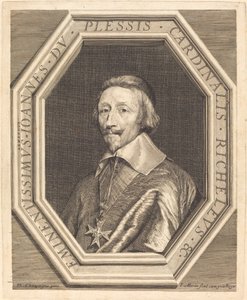 Kardinal Richelieu af Jean Morin after Philippe de Champaigne