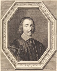 Francois de Villemontee af Jean Morin after Philippe de Champaigne