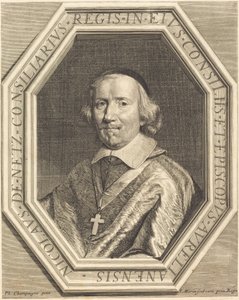 Nicolas de Netz af Jean Morin after Philippe de Champaigne