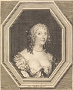 Anne Sophie Herbert, grevinde af Carnarvon af Jean Morin after Sir Anthony van Dyck