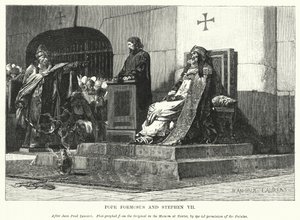 Pave Formosus og Stephen VII (gravering)