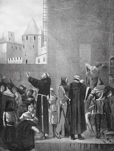 Albigenserne i Carcassonne (litografi)